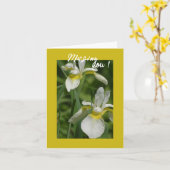 Witte Iris - Ik mis je kaart (Gele Bloem)