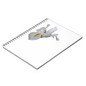 Witte Iris met geel centrum Notitieboek (Linkerzijde)