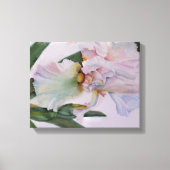 WITTE IRIS-STROOM GEWRAPPEERD CANVAS AFDRUK (Voorkant)