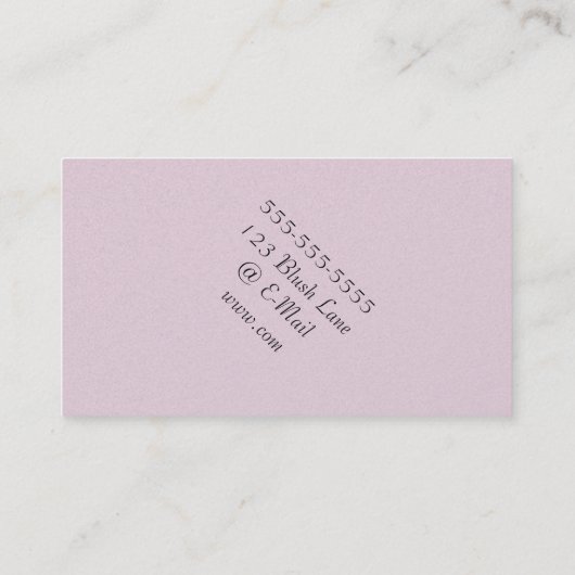 WITTE IRIS-WATERVERF VISITEKAARTJES (Achterkant)