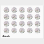 WITTE IRIS WEDDING STICKERS (Vel)