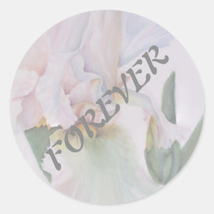 WITTE IRIS WEDDING STICKERS