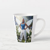 Witte Irisfee Latte Mok (Rechts)