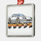 Witte IROC Z Metalen Ornament (Links)