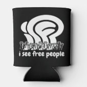 witte isfp Ik zie Vrije Mensen Vrijheid Verhoogde Blikjeskoeler (Achterkant)