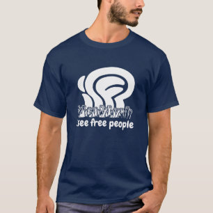 witte isfp Ik zie Vrije Mensen Vrijheid Verhoogde  T-shirt