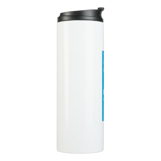 Witte isothermische fles DESIGN LAZIO TURISMO (Gedraaid links)