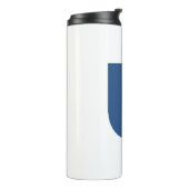 Witte isothermische fles UTAH (Gedraaid links)