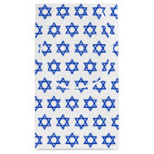 Witte Israëlische vlag geschenken tas, Patriottisc Klein Cadeauzakje (Achterkant)