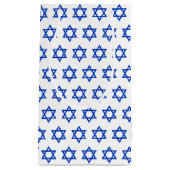 Witte Israëlische vlag geschenken tas, Patriottisc Klein Cadeauzakje (Voorkant)