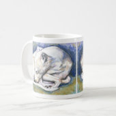 Witte Italiaans Greyhound Mok (Voorkant links)