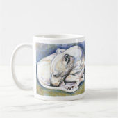 Witte Italiaans Greyhound Mok (Links)