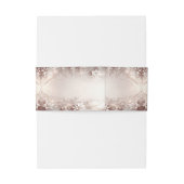 Witte Ivoor Bloemen Uitnodiging Buik Band Uitnodigingen Wikkel (Achterkant Voorbeeld)