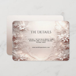 Witte ivoor bloemendetail behuizing Kaart