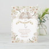 Witte Ivoor groen paraplu april douches Kaart (Staand voorkant)