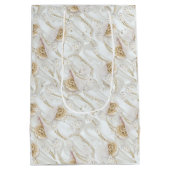 Witte-ivoor-zijde-uithoekige miniparels medium cadeauzakje (Achterkant)