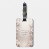 Witte ivoren Bagagelabel (Achterkant verticaal)