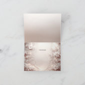 Witte ivoren bloem bedankkaart (Binnen)