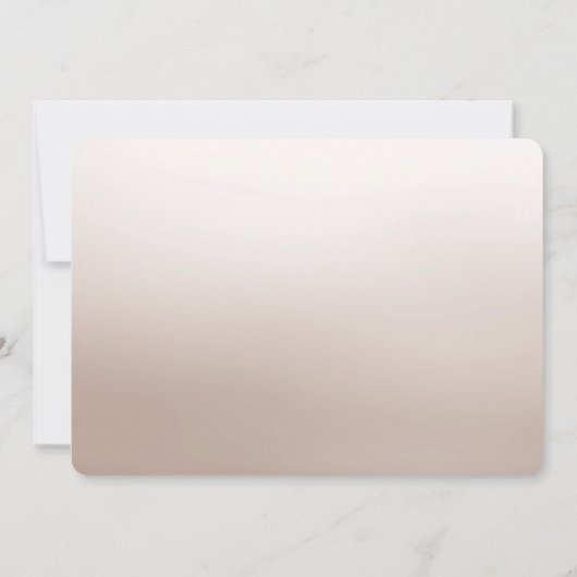 Witte ivoren bloem Save the date Kaart (Achterkant)