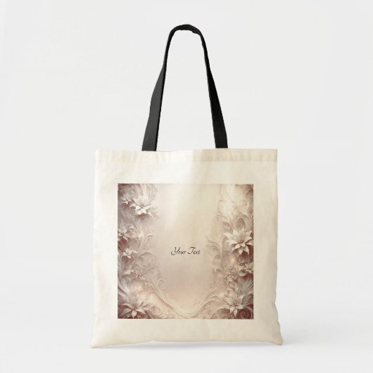 Witte Ivoren Bloem Tas (Voorkant)