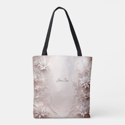 Witte Ivoren Bloem Tas (Achterkant)