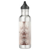 Witte ivoren bloem waterfles waterfles  (Rechts)