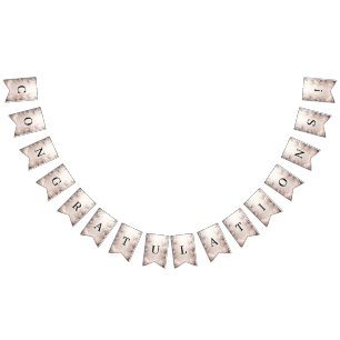 Witte Ivoren Bloemen Bunting Vlag Vlaggetjes