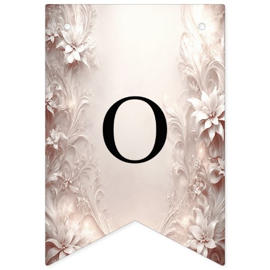 Witte Ivoren Bloemen Bunting Vlag Vlaggetjes (Tweede vlag)