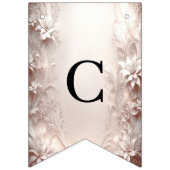 Witte Ivoren Bloemen Bunting Vlag Vlaggetjes (Eerste vlag)