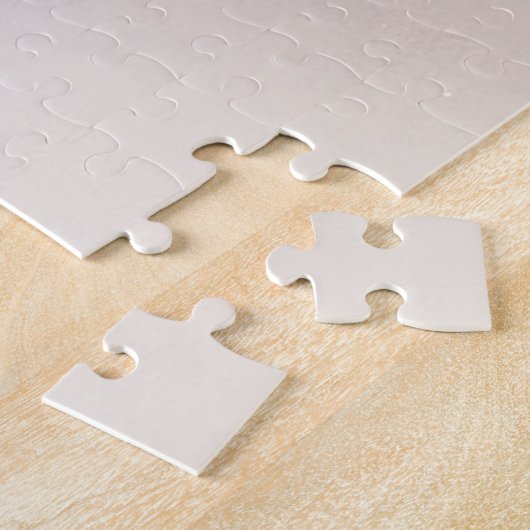 Witte Ivoren Bloemen Jigsaw Puzzel (Zijkant)