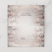 Witte ivoren bloemen plaatskaart plaatskaartje (Buitenkant ongevouwen)