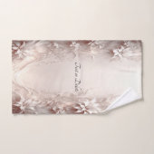 Witte ivoren bloemenhanddoek set bad handdoek (Handdoek)