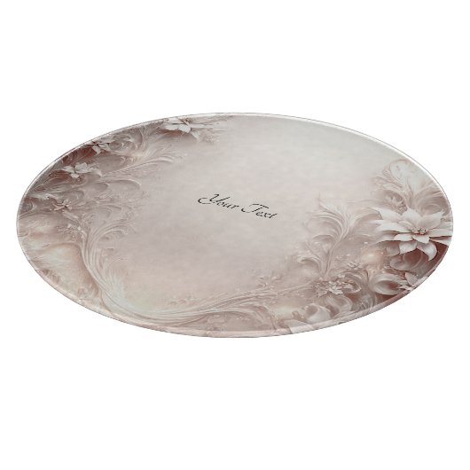 Witte ivoren bloemensnijplank snijplank (Hoek)