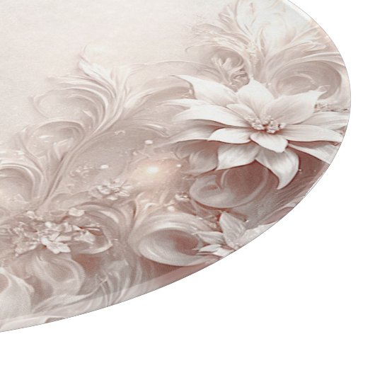 Witte ivoren bloemensnijplank snijplank (Hoek)