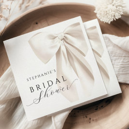 Witte Ivoren Boog Bruidsdouche Servet