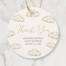 Witte Ivoren Hemelgezonden Cute Baby Shower Bedank
