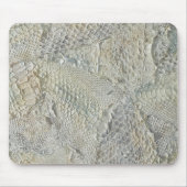Witte Ivoren Snakeskin Mousepad Muismat (Voorkant)
