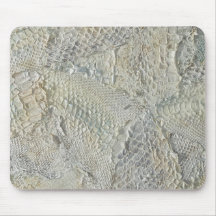 Witte Ivoren Snakeskin Mousepad