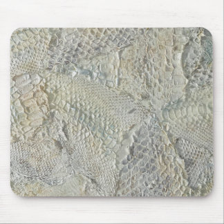 Witte Ivoren Snakeskin Mousepad Muismat
