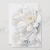 Witte Ivoren Stille Luxe Romantische Elegante Brui Kaart (Achterkant)