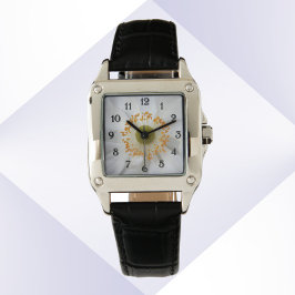 Witte Japanse Anemone Floral Horloge