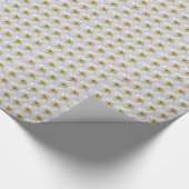 Witte Japanse Anemone Floral Pattern Cadeaupapier (Hoek)