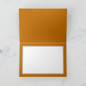 Witte Japanse Anemones Oranje Kleurachtergrond Kaart (Binnen)