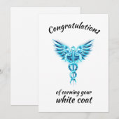 Witte Jas Ceremonie Crystal Medical Kaart (Voorkant / Achterkant)