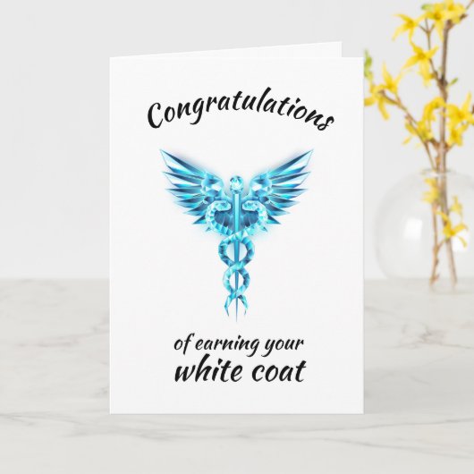 Witte Jas Ceremonie Crystal Medical Kaart (Gele Bloem)