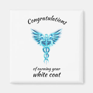 Witte Jas Ceremonie Crystal Medical Magneet