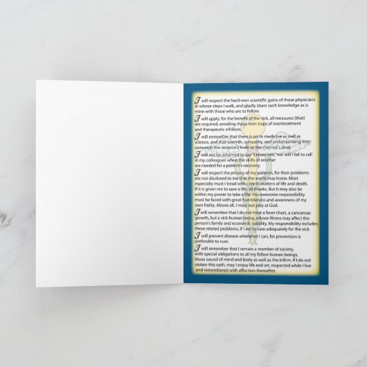 Witte Jas Ceremonie Gefeliciteerd Hypocratische Oa Kaart (Binnen)