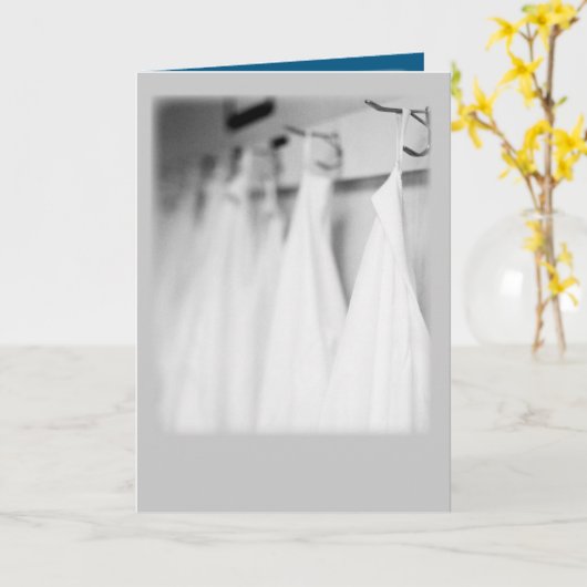 Witte Jas Ceremonie Gefeliciteerd Hypocratische Oa Kaart (Gele Bloem)