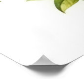 Witte Jasmijn Bloemen Art Print Poster (Hoek)