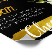 Witte Jasmijn Elegant Mimosa Bar Bord Poster (Hoek)